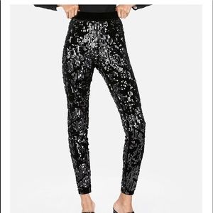 Express High Waisted Sequin Leggings